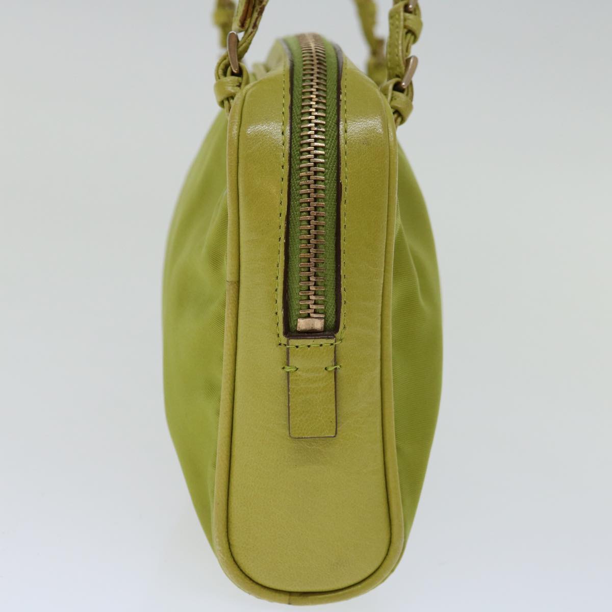 PRADA Hand Bag Nylon Green ar11658B