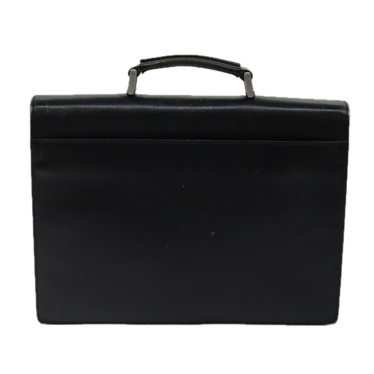 PRADA Hand Bag Leather Black ar11660B