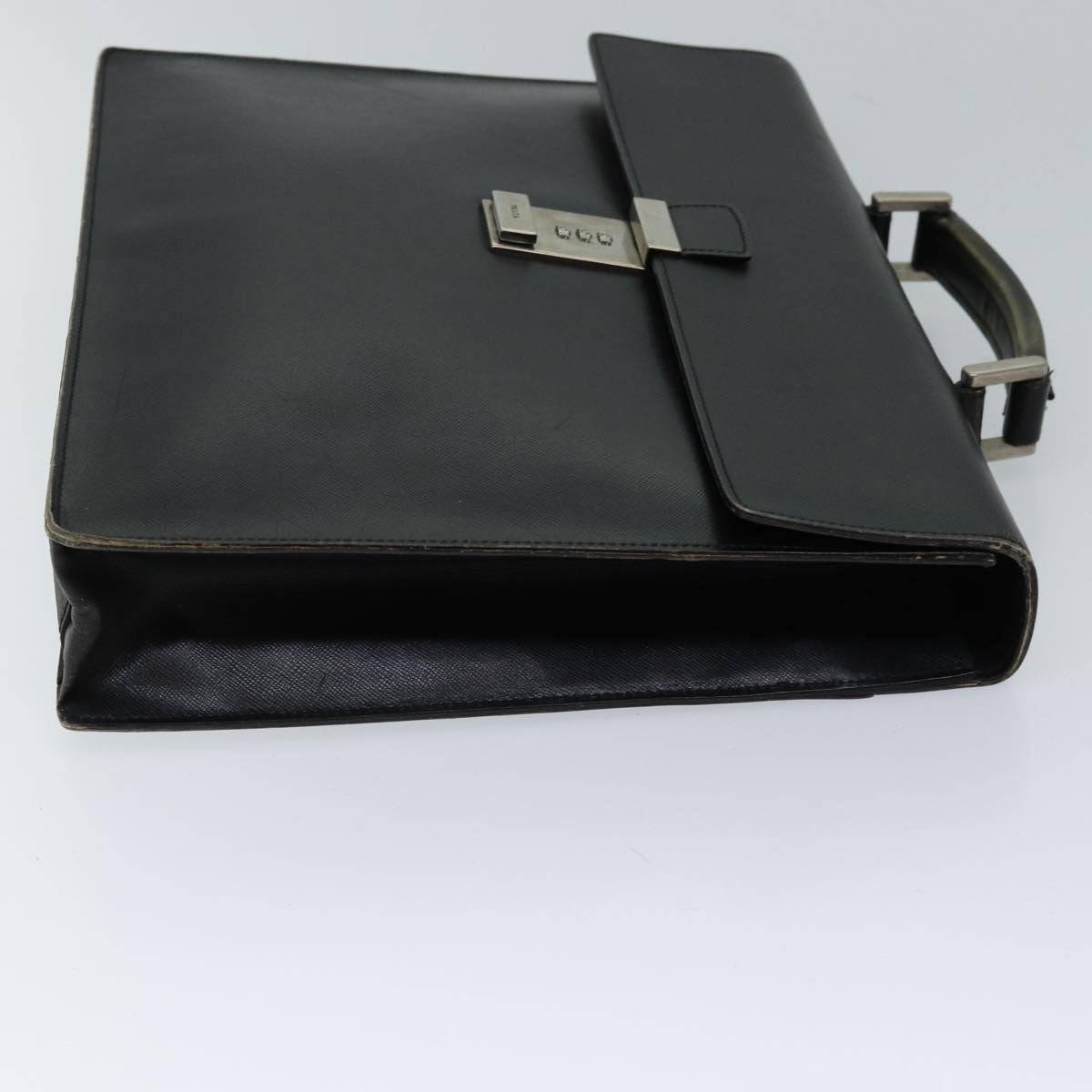 PRADA Hand Bag Leather Black ar11660B