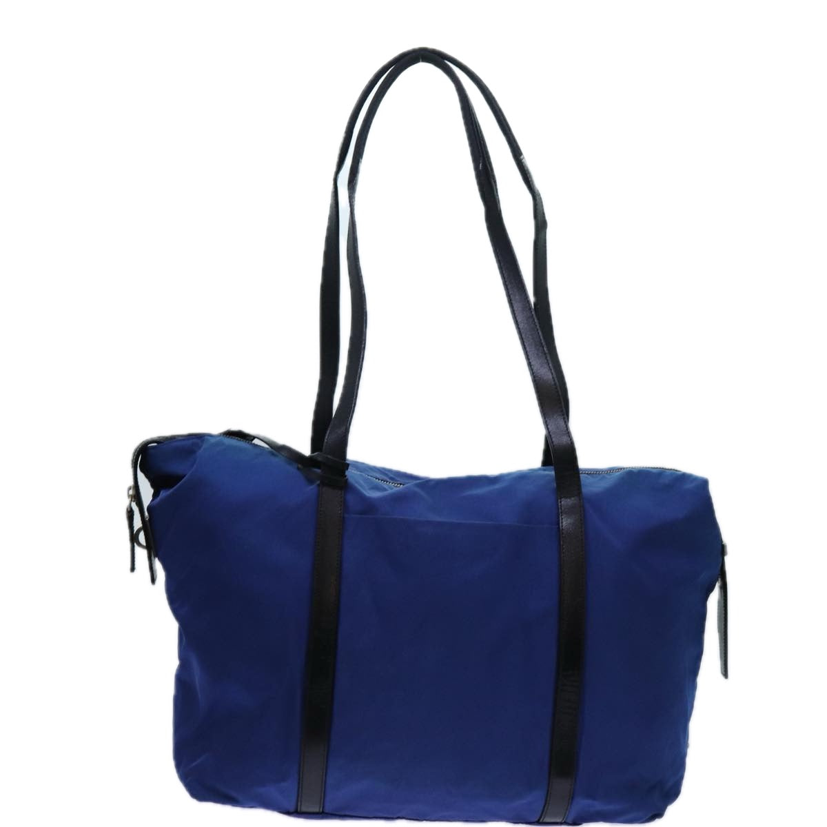 PRADA Shoulder Bag Nylon Blue Black ar11704