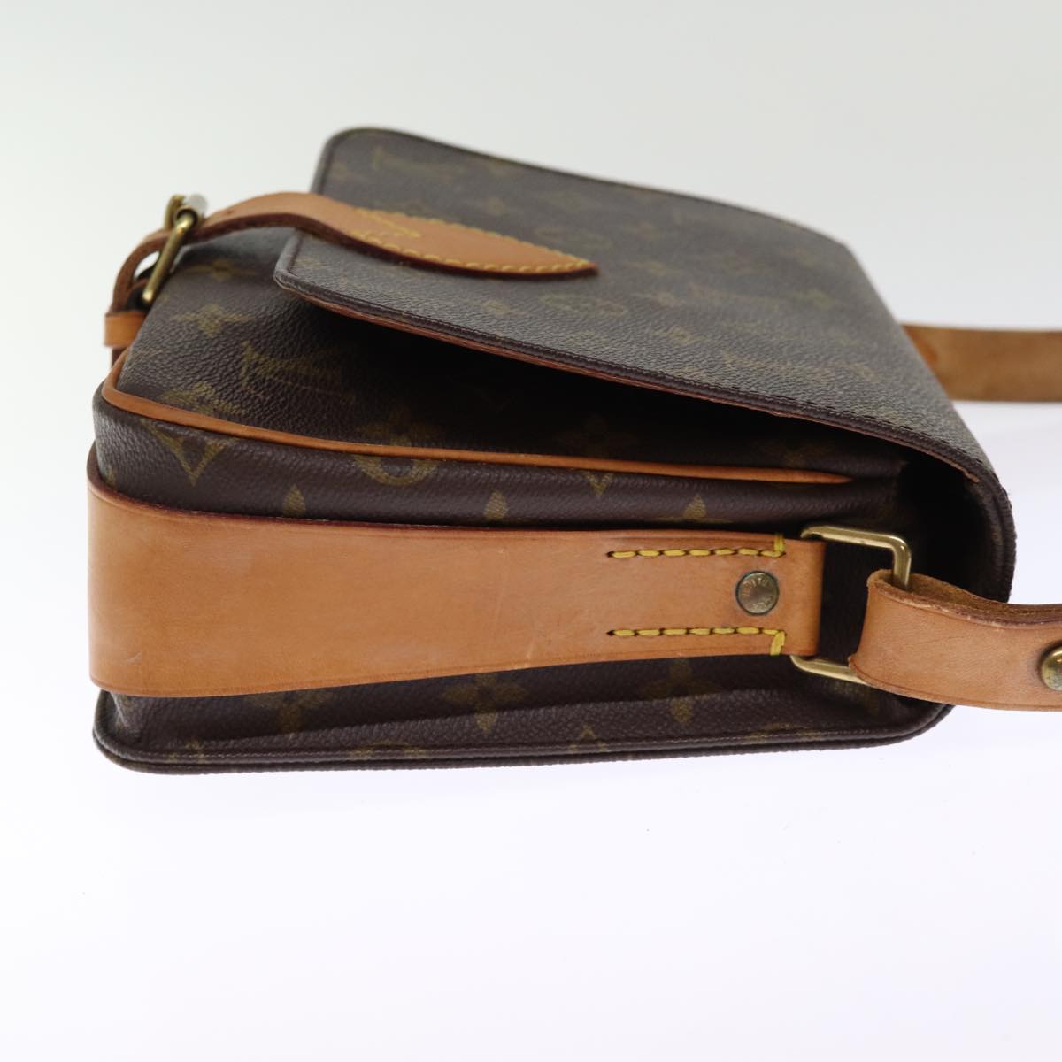 LOUIS VUITTON Monogram Cartouchiere MM Shoulder Bag M51253 LV ar11779B