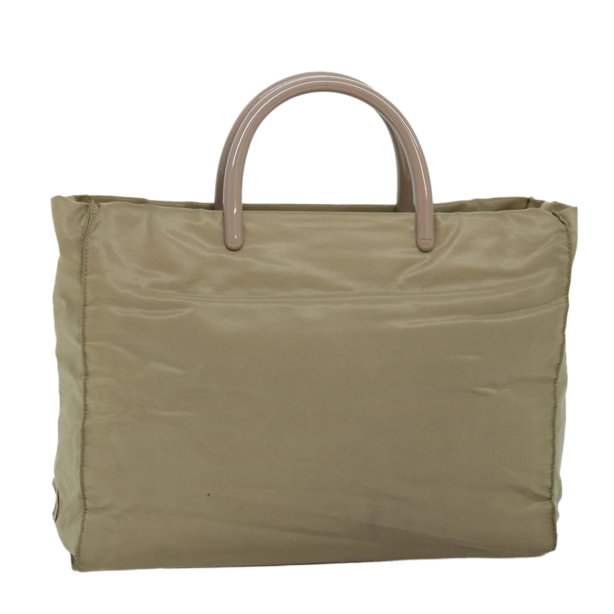 PRADA Hand Bag Nylon Beige ar11788B