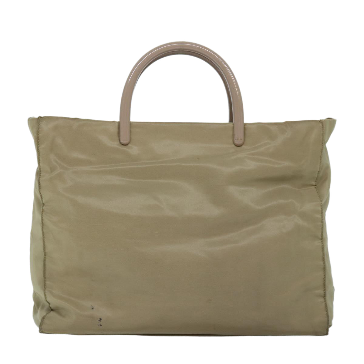 PRADA Hand Bag Nylon Beige ar11788B