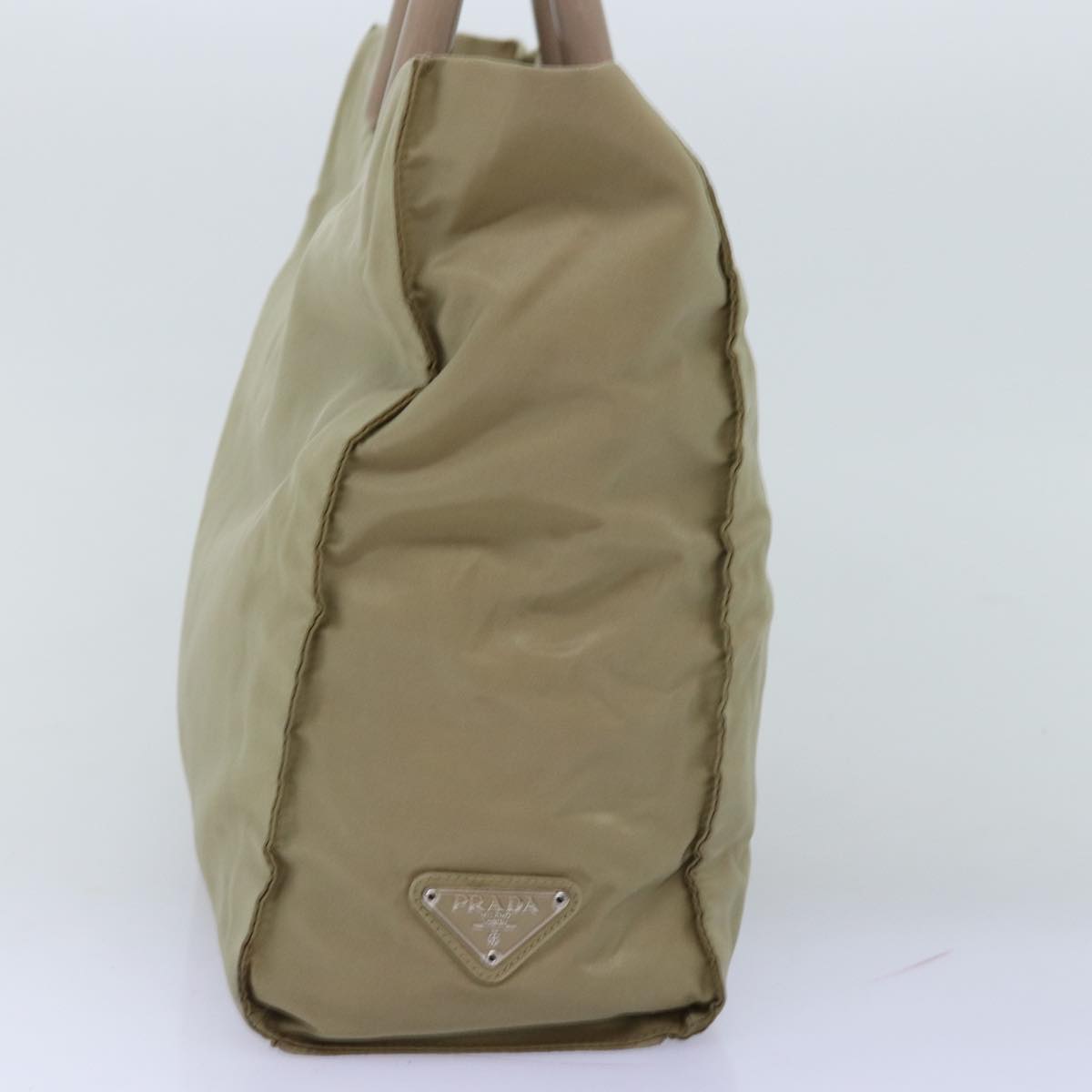 PRADA Hand Bag Nylon Beige ar11788B