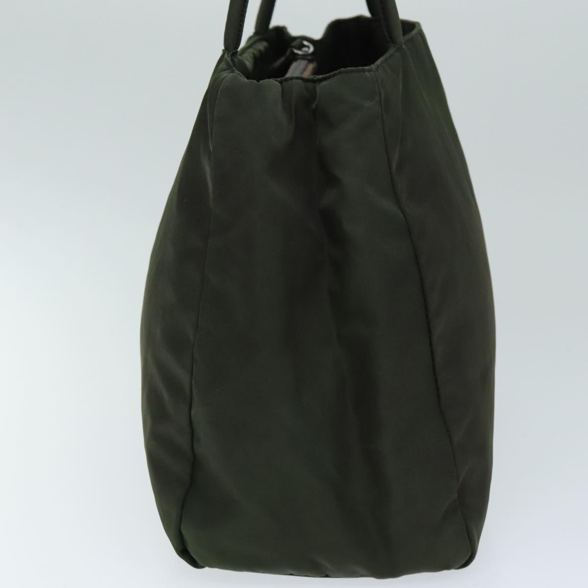 PRADA Hand Bag Nylon Green ar11850