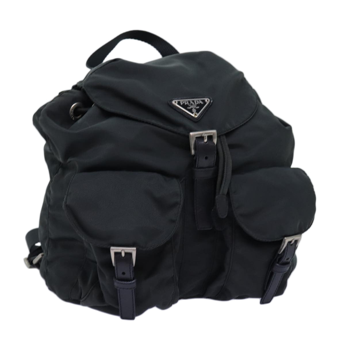 PRADA Backpack Nylon Green ar11863