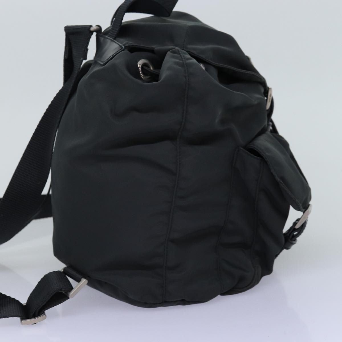 PRADA Backpack Nylon Green ar11863