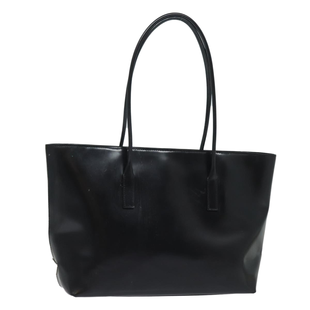 PRADA Tote Bag Enamel Black ar12038