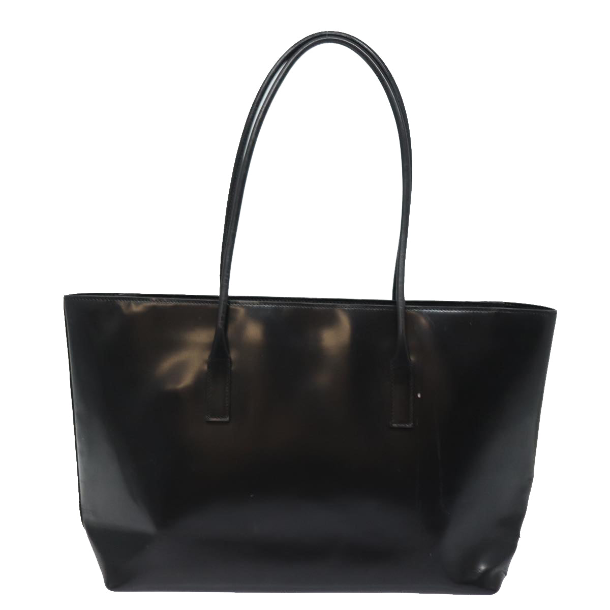 PRADA Tote Bag Enamel Black ar12038