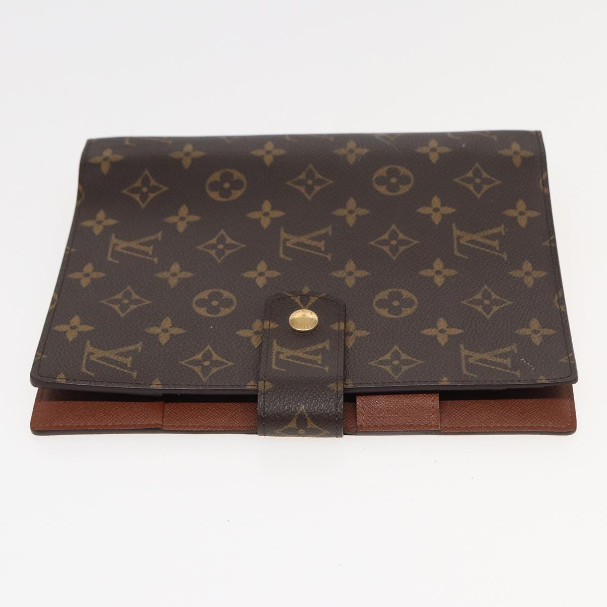 LOUIS VUITTON Monogram Agenda GM Day Planner Cover R20006 LV ar12092
