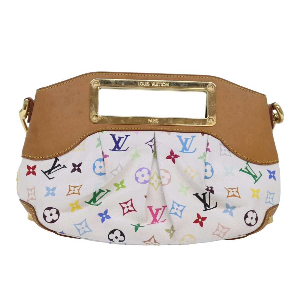 LOUIS VUITTON Monogram Multicolor Judy PM Bag White M40257 LV ar12108A