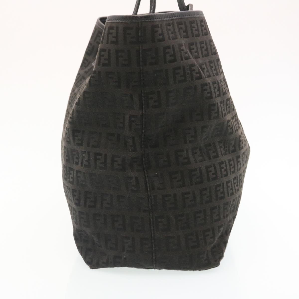FENDI Zucchino Canvas Tote Bag Black ar6460