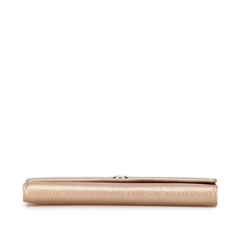 Chanel Leather Tri-Fold Wallet
