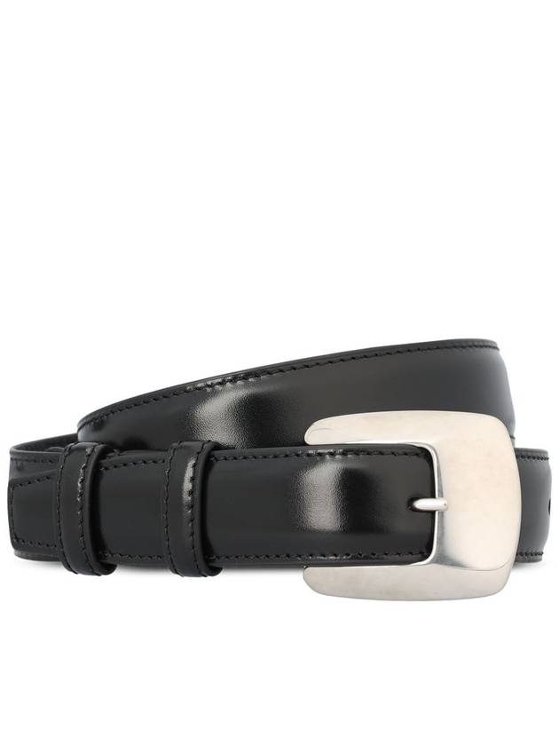 CELINE BC-14 25mm Leather Belt Black