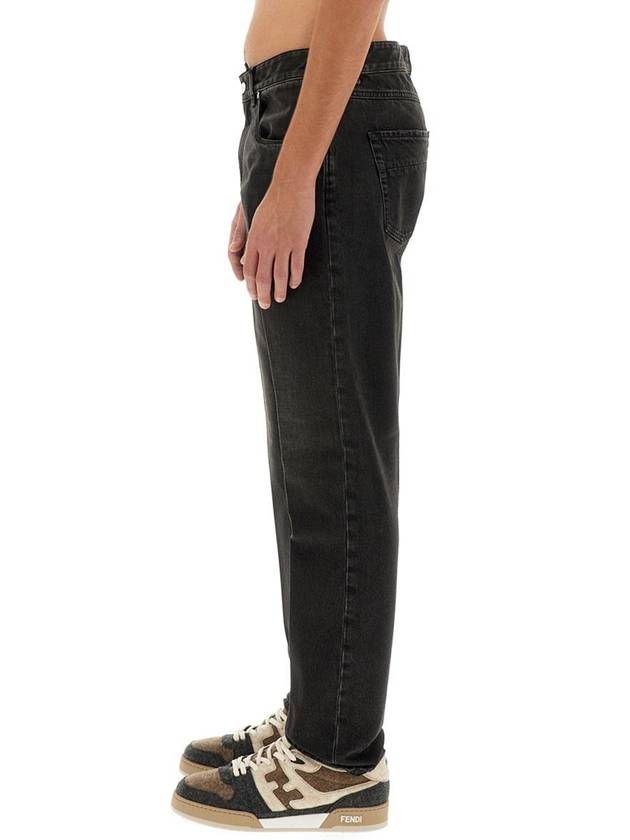 Fendi Straight-Cut Denim Jeans Black