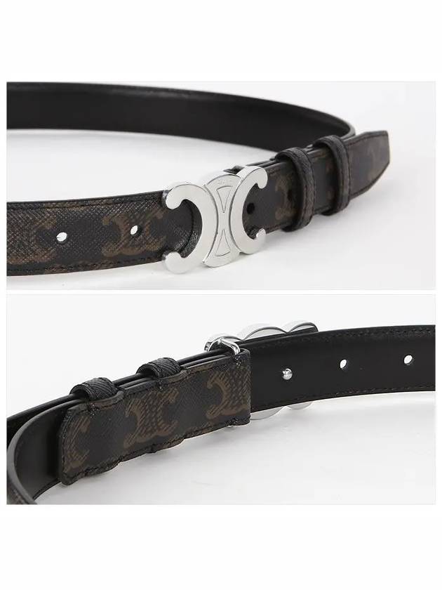 CELINE Triomphe Canvas Belt Black