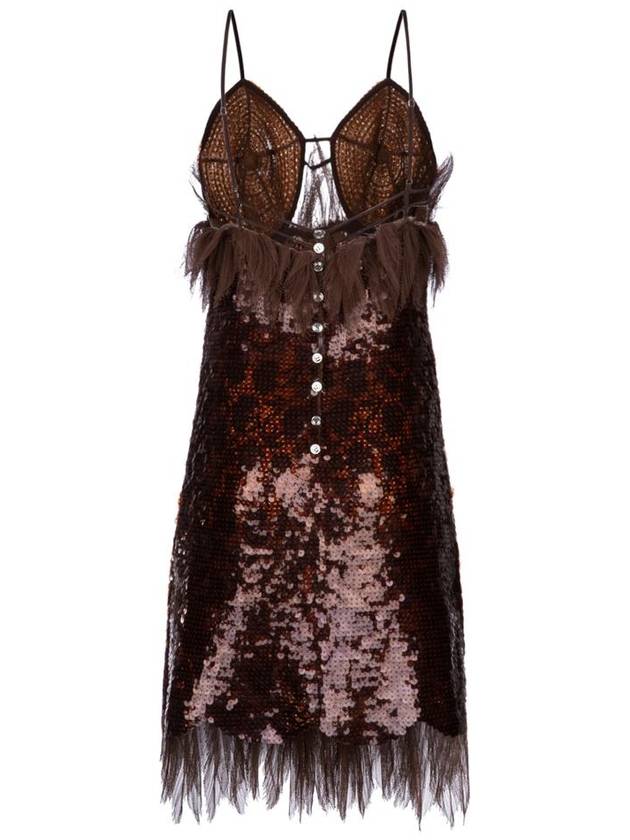 Bottega Veneta short dress 716599 V2F70 2164 DARK CHESTNUT