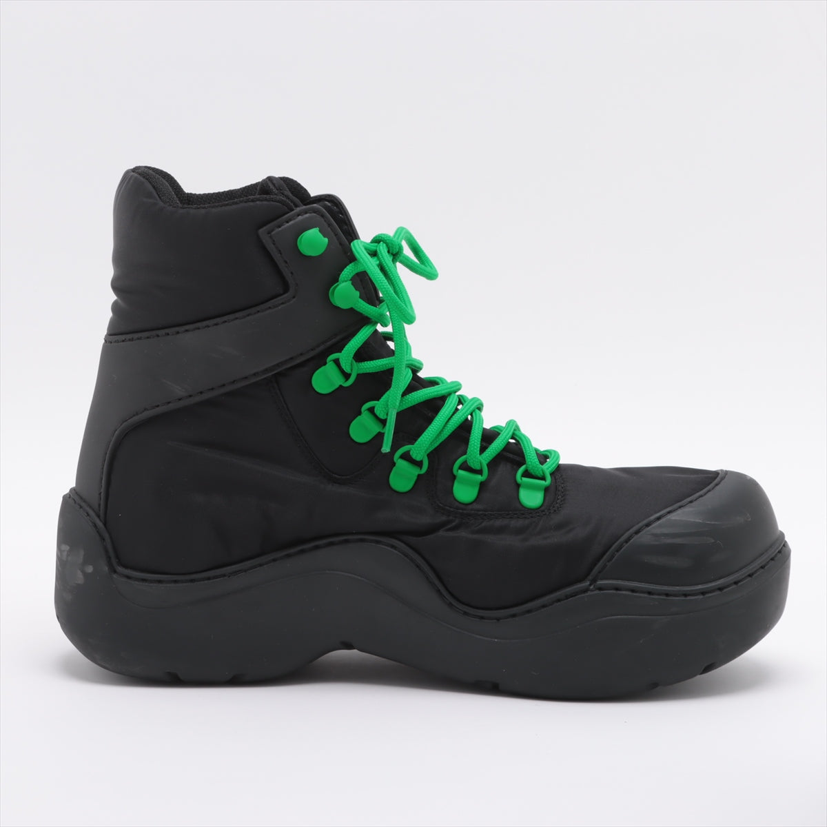 Bottega Veneta Nylon Boots 39 Unisex Black Bomber Paddle Boots
