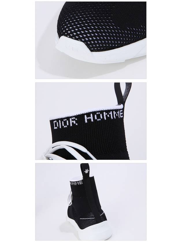 B21 Socks Knit High Top Sneakers Black Dior