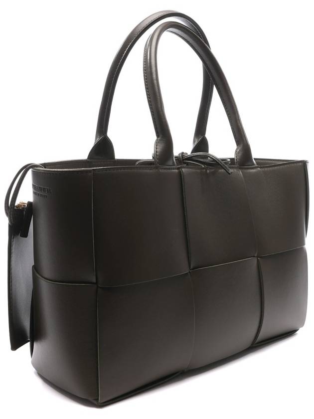 Bottega Veneta Arco Intrecciato Small Tote Bag Brown