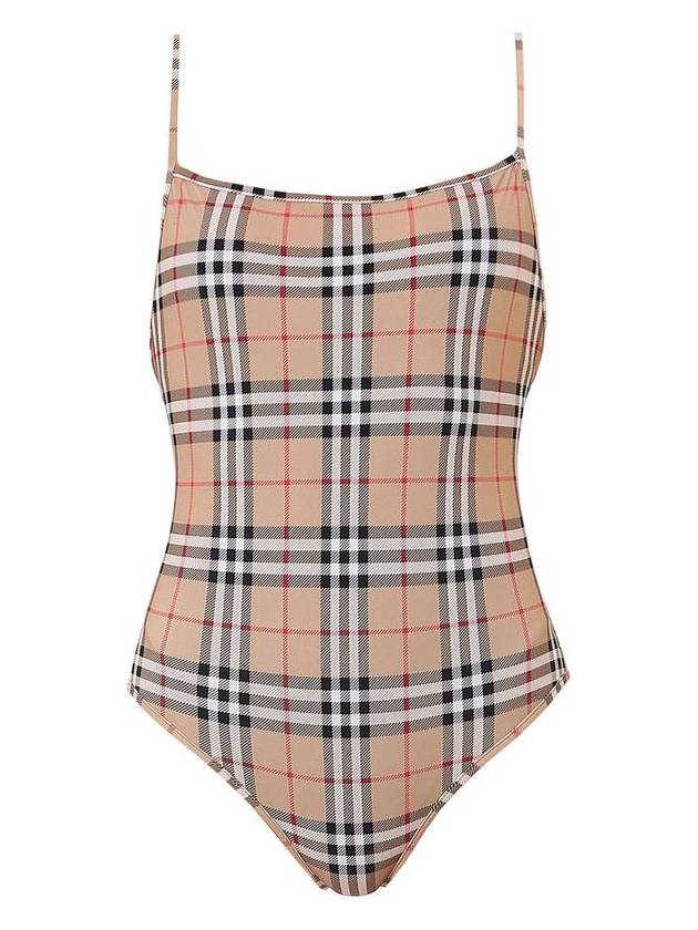 Burberry Women's Vintage Check One-Piece Swimsuit Beige