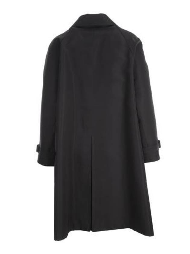 Saint Laurent Women's Silk Single Coat Black