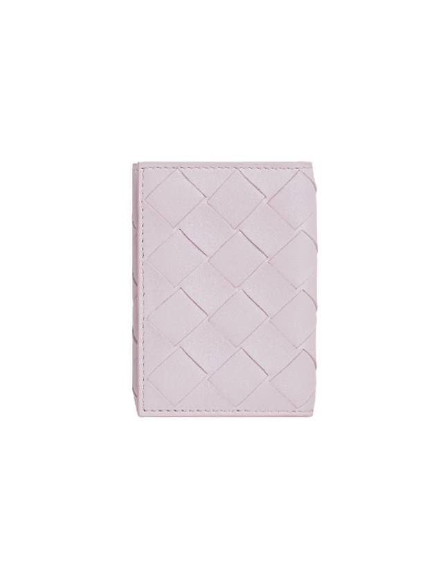 Bottega Veneta TINy Tri-Fold Zipper Half Wallet Pink