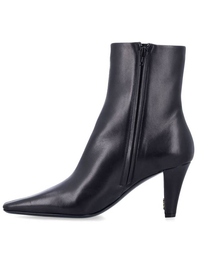Saint Laurent Jill Leather Ankle Boots Black