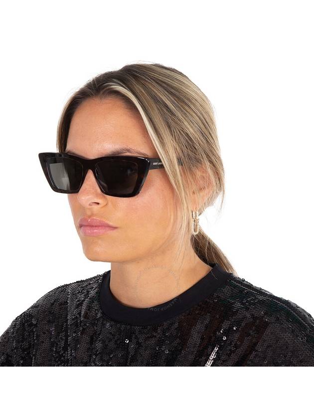 Saint Laurent Saint Laurent Grey Cat Eye Ladies Sunglasses SL 276 MICA 002 53
