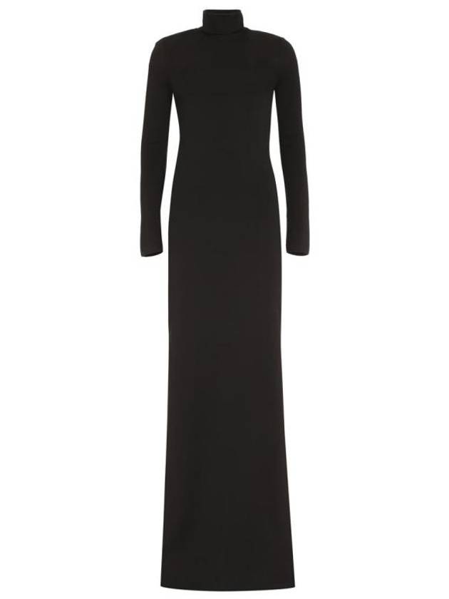 Saint Laurent midi dress 756253YAZA2 1000 BLACK
