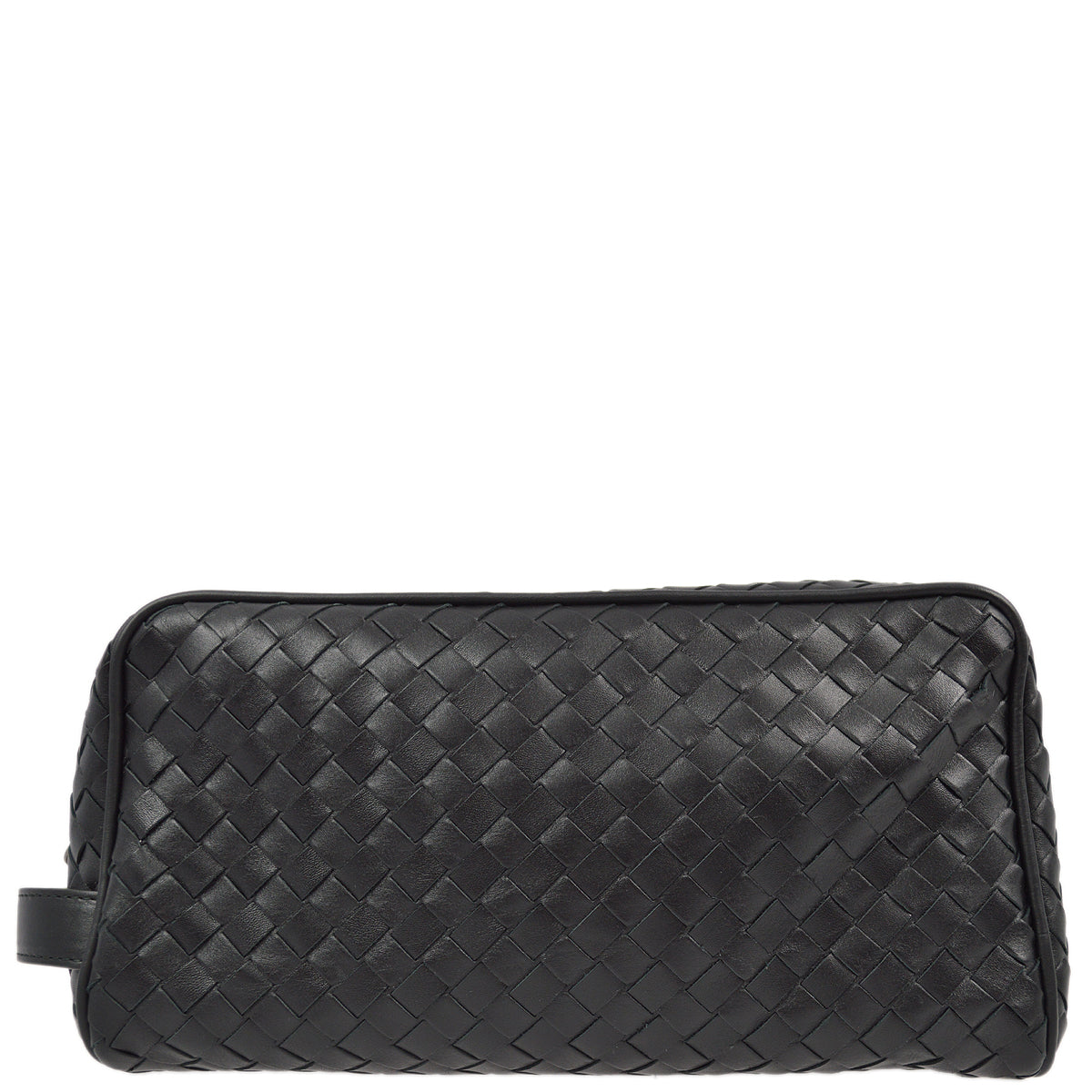 Bottega Veneta Black Intrecciato Pouch Clutch Bag