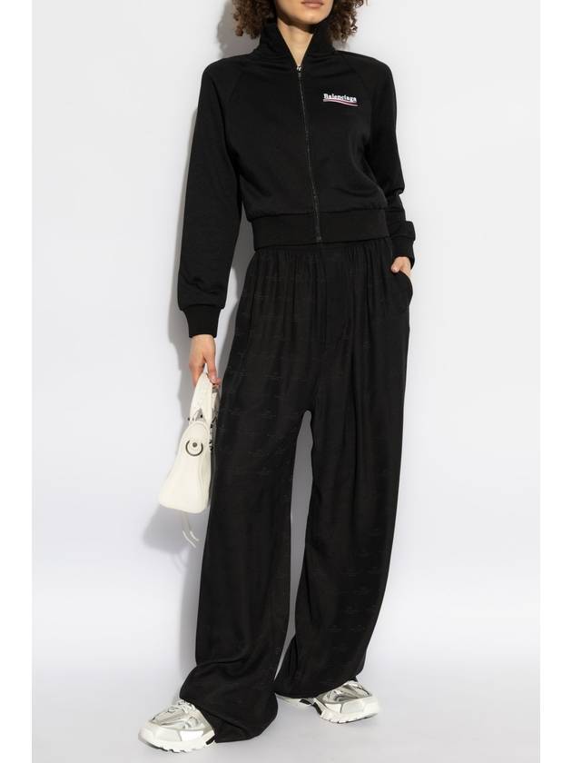 Balenciaga Balenciaga Sweatshirt With Stand-up Collar, Women's, Black
