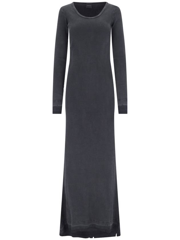 Balenciaga midi dress 791804TQVE11055 WASHED BLACK BLACK