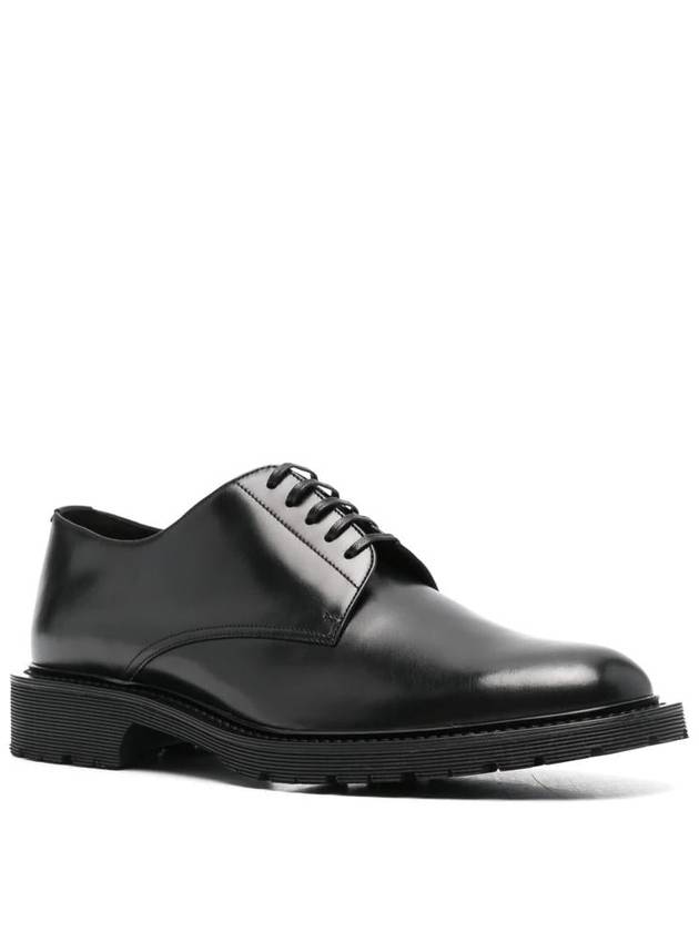 Saint Laurent Army Lace Up Calfskin Derby Black