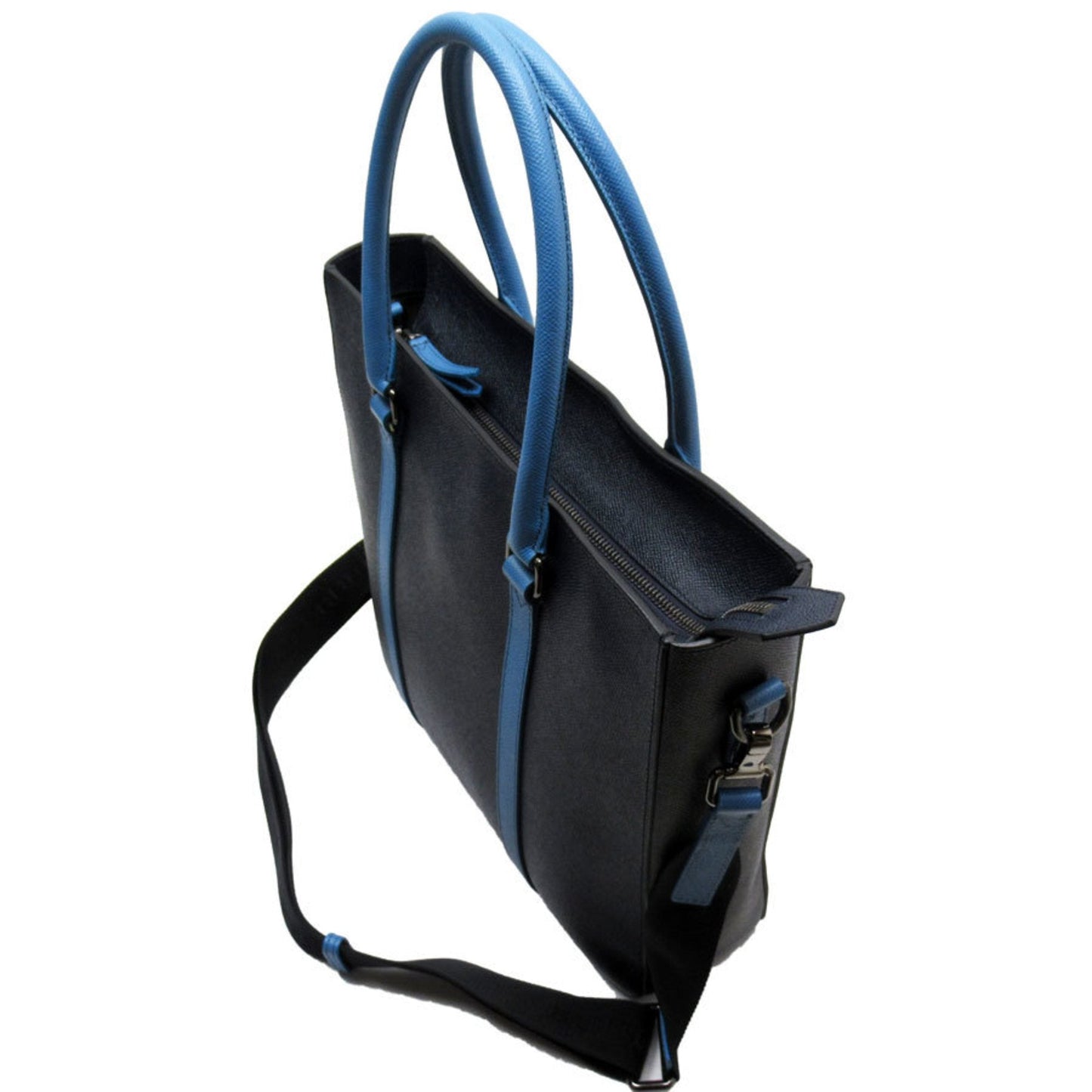 Burberry blue Navy Leather Handbag Shoulder Bag ()
