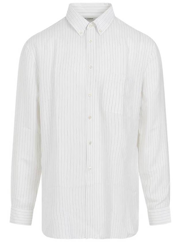 Saint Laurent Long Sleeve Shirt 712700Y1I539782 P24 BEIGE GRIS NOIR