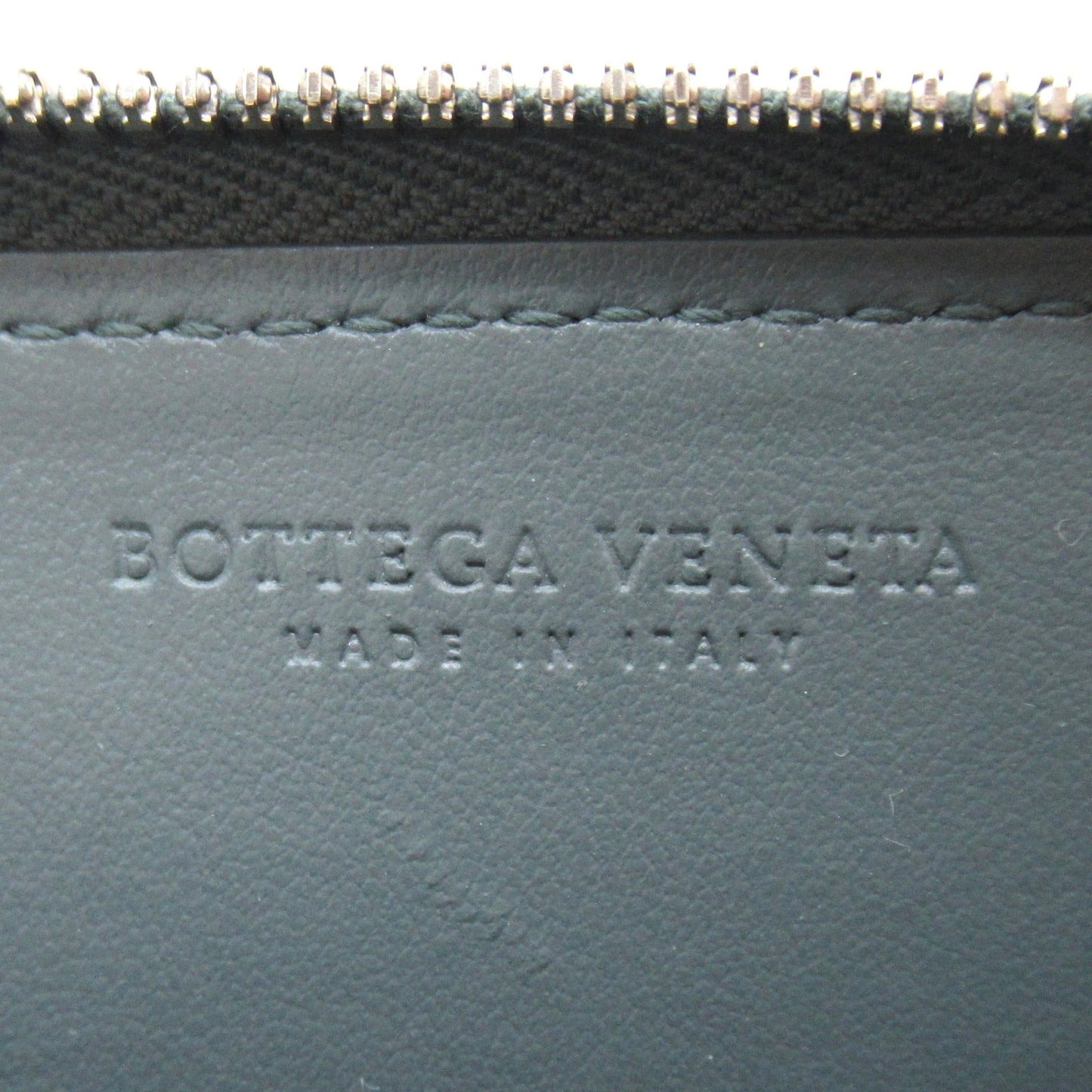 Bottega Veneta Interactive Coin Case Coin Case Wallet Leather Green Dark Blue