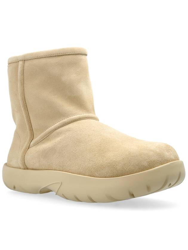 Bottega Veneta Bottega Veneta Suede Snow Boots, Women's, Cream