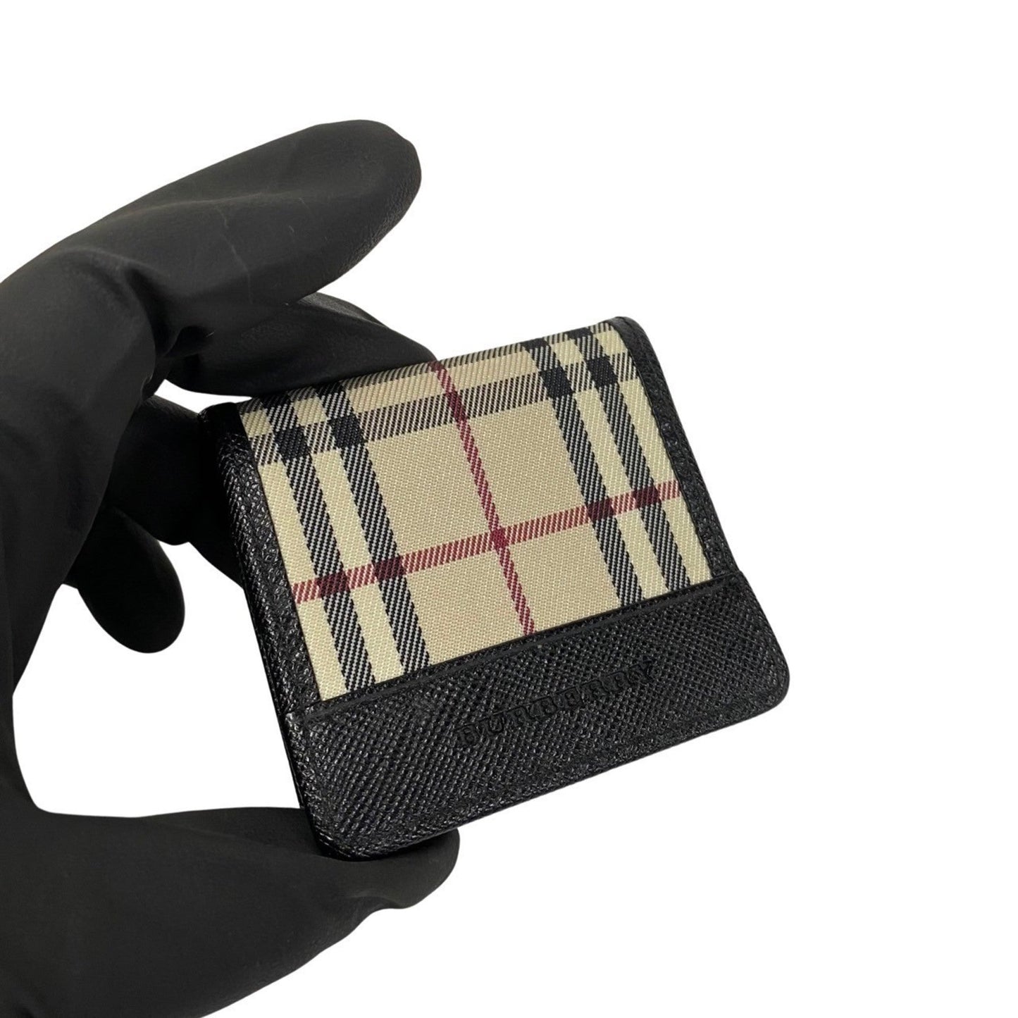 Burberry Color Canvas Leather Coin Purse/Coin Case ()