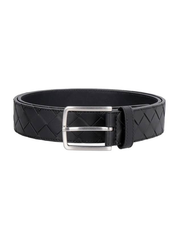 Bottega Veneta Intrecciato Belt Black