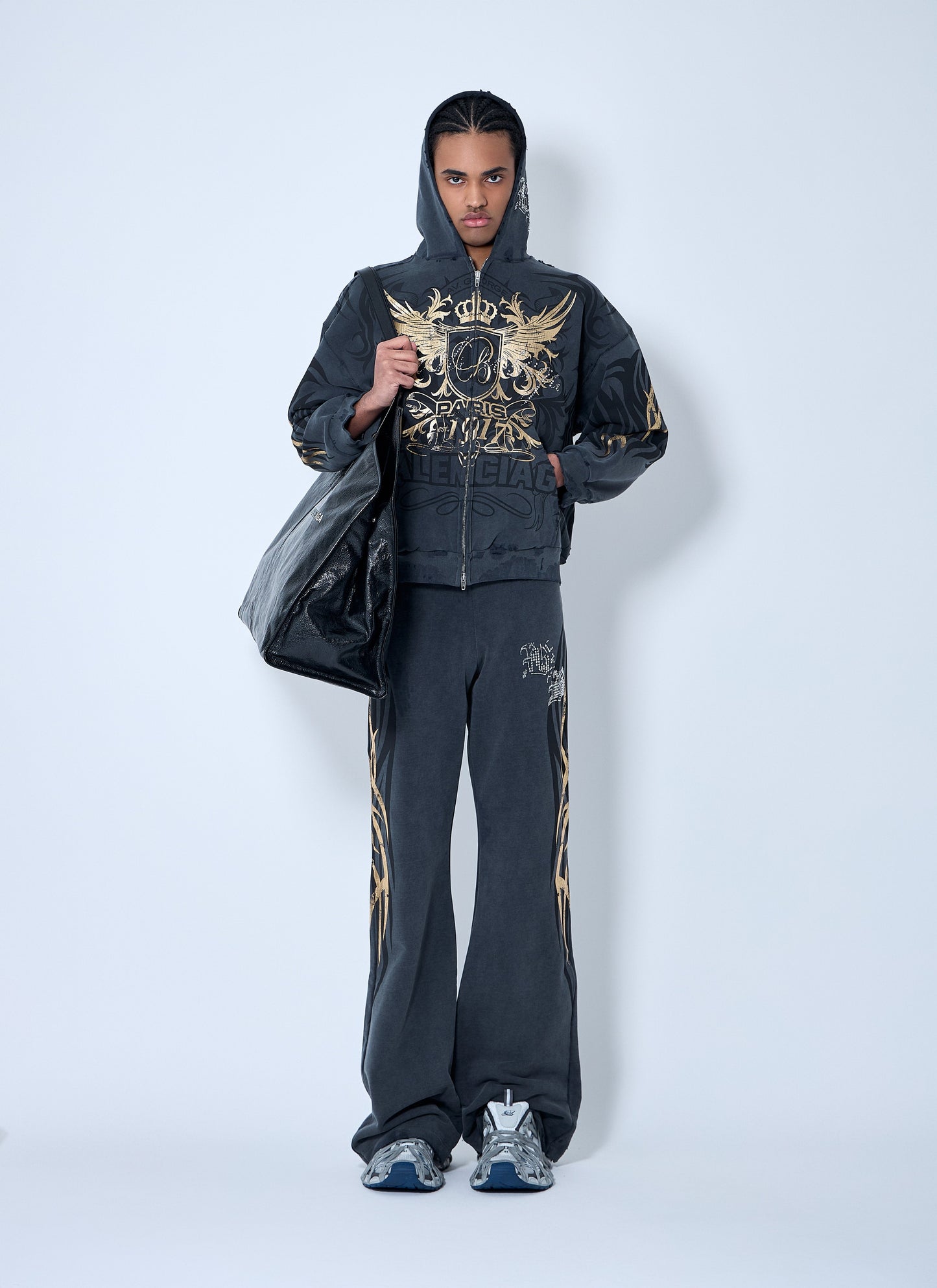 Balenciaga Men Tacky Flared Track Pants