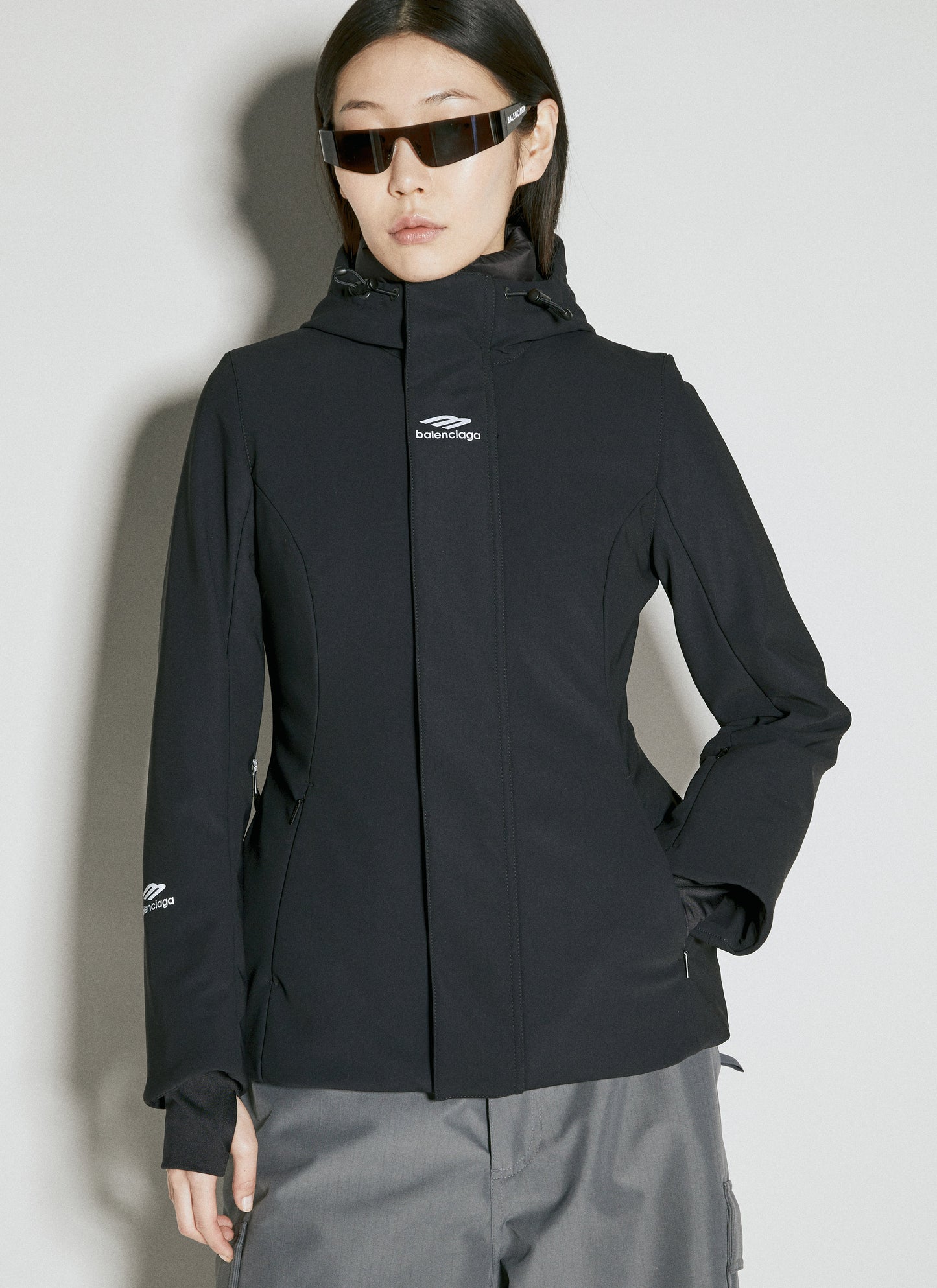 Balenciaga Women 3B Sports Icon Ski Hourglass Parka