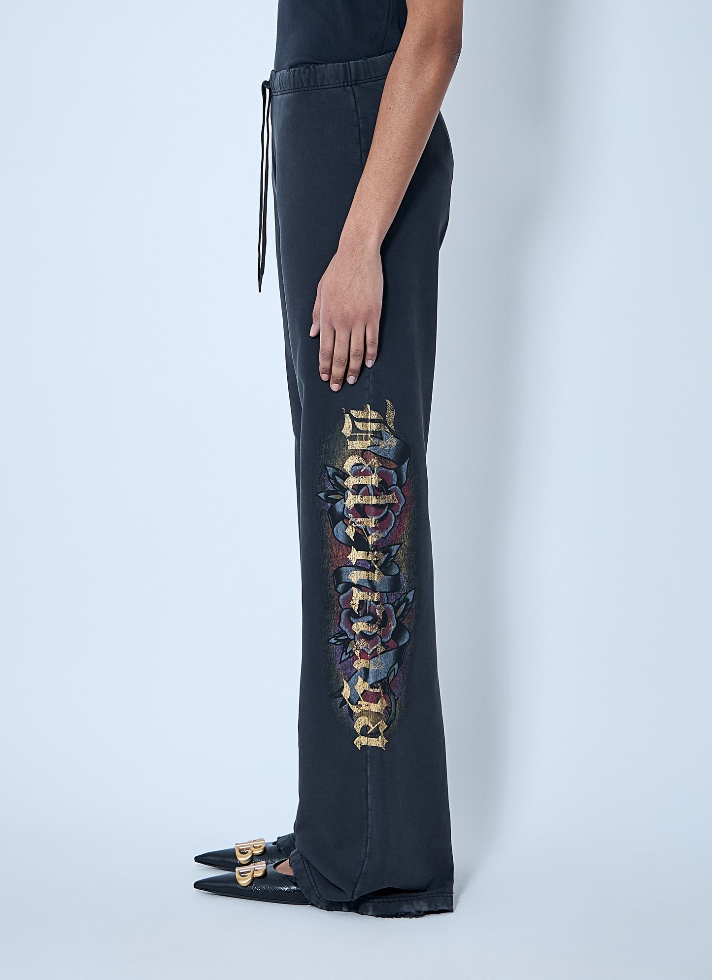 Balenciaga Women Tacky Tattoo Flared Track Pants