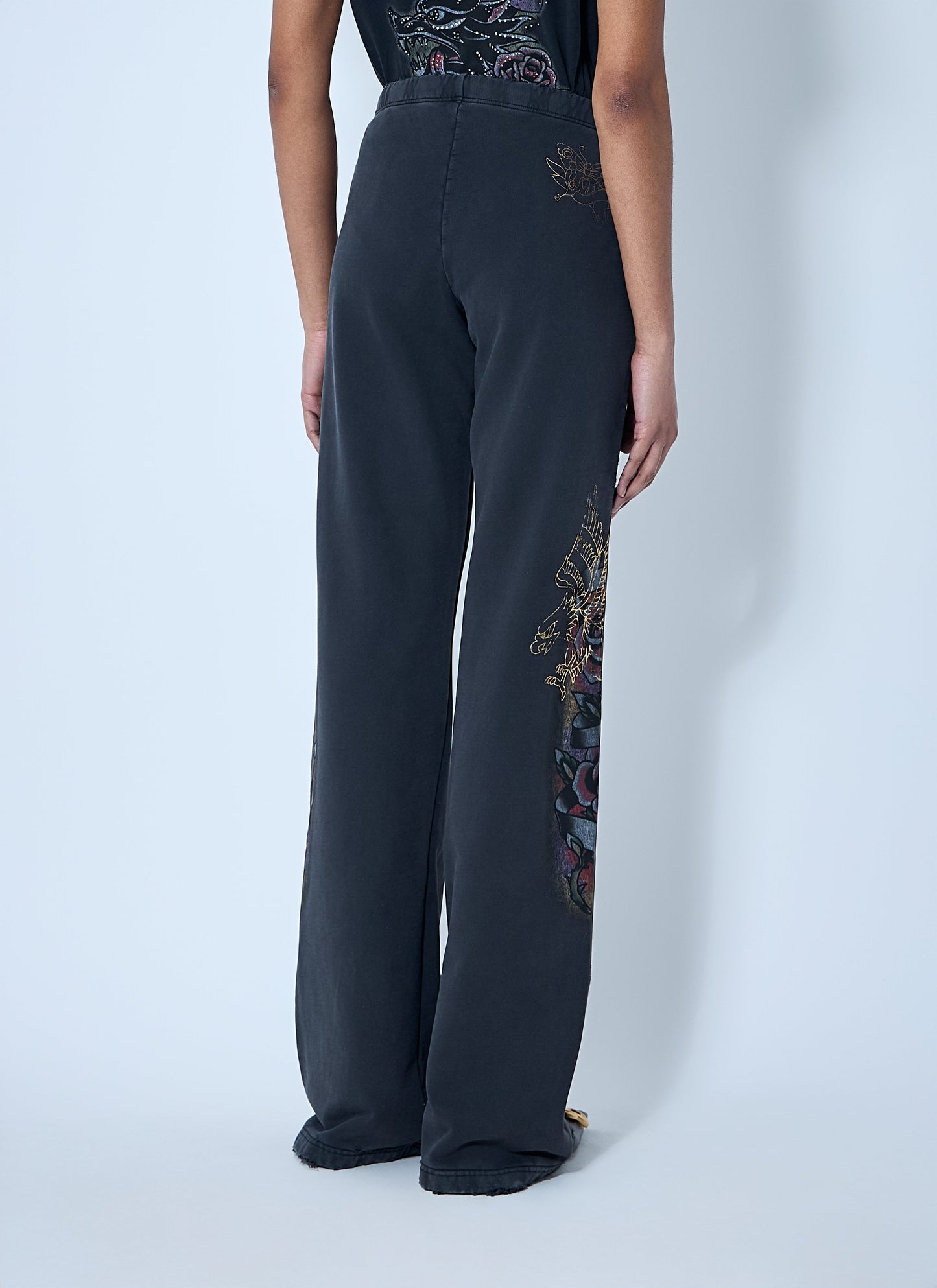 Balenciaga Women Tacky Tattoo Flared Track Pants