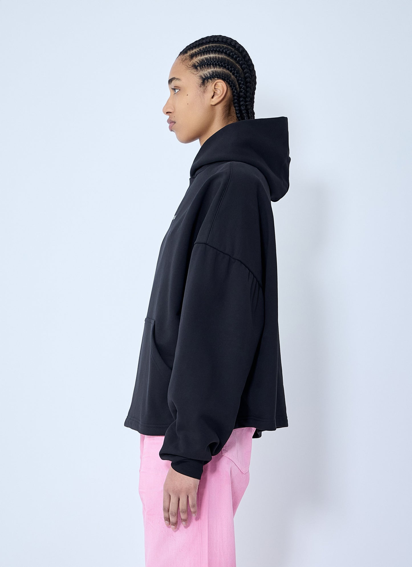 Balenciaga Women Logo Motif Hooded Sweatshirt