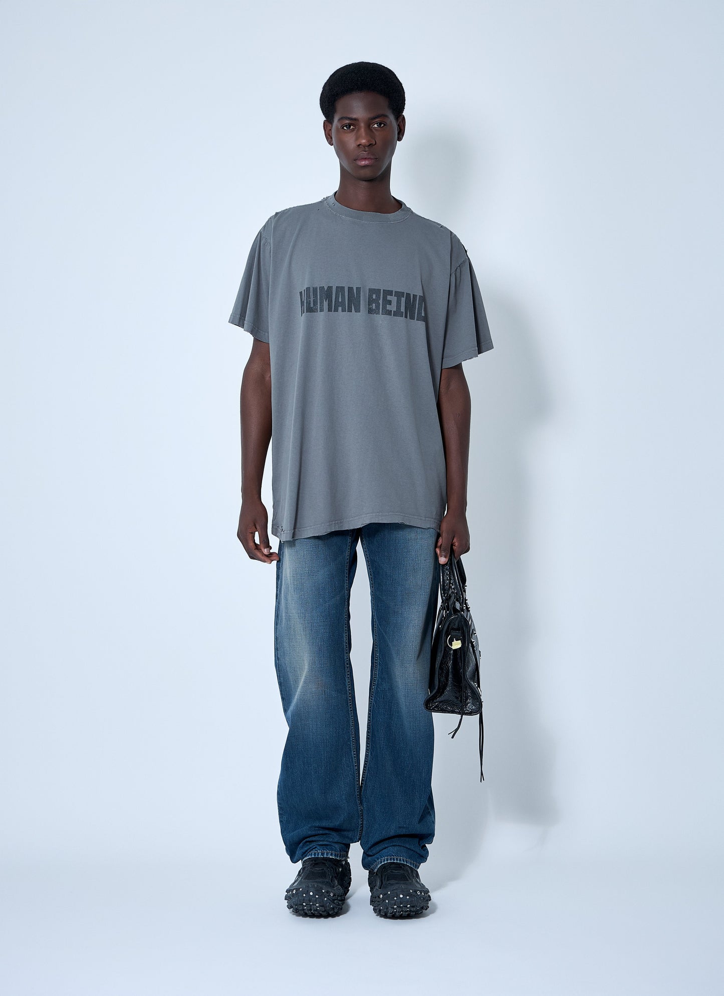 Balenciaga Men Human Being T-Shirt