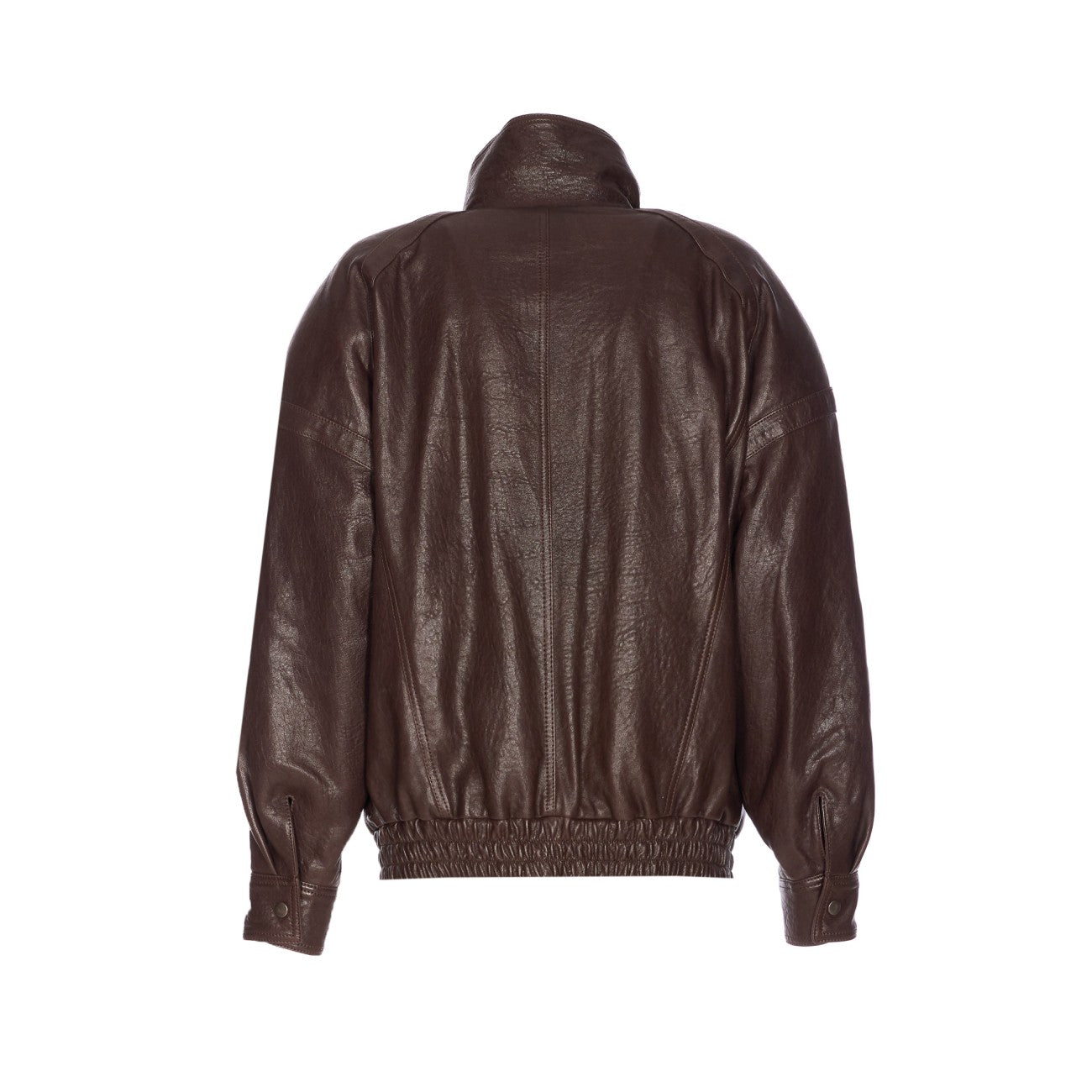 Saint Laurent Women Balloon Leather Calf Leather Jacket