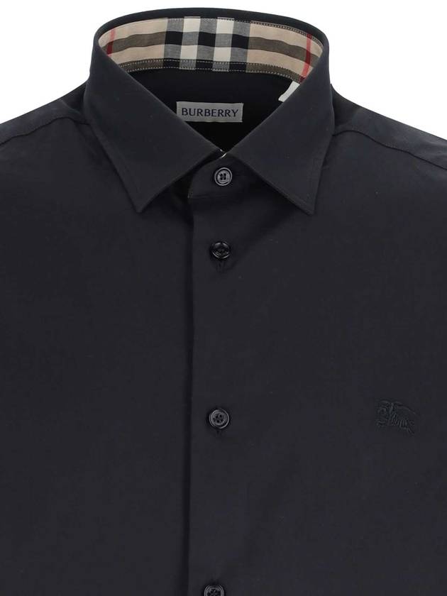 Burberry Organic Cotton Polo Shirt Black