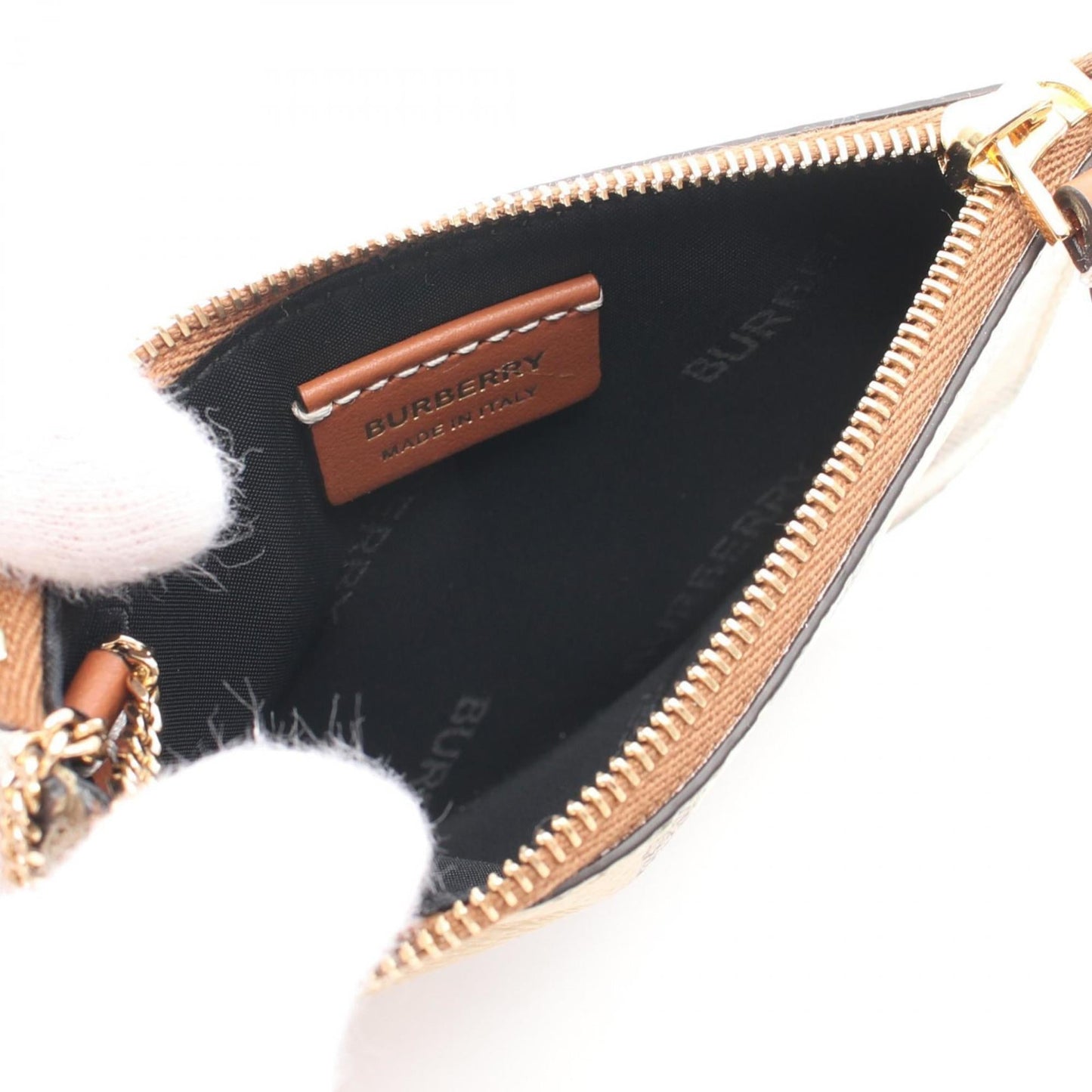 Burberry Coated Canvas Leather Coin Purse/Coin Case ()