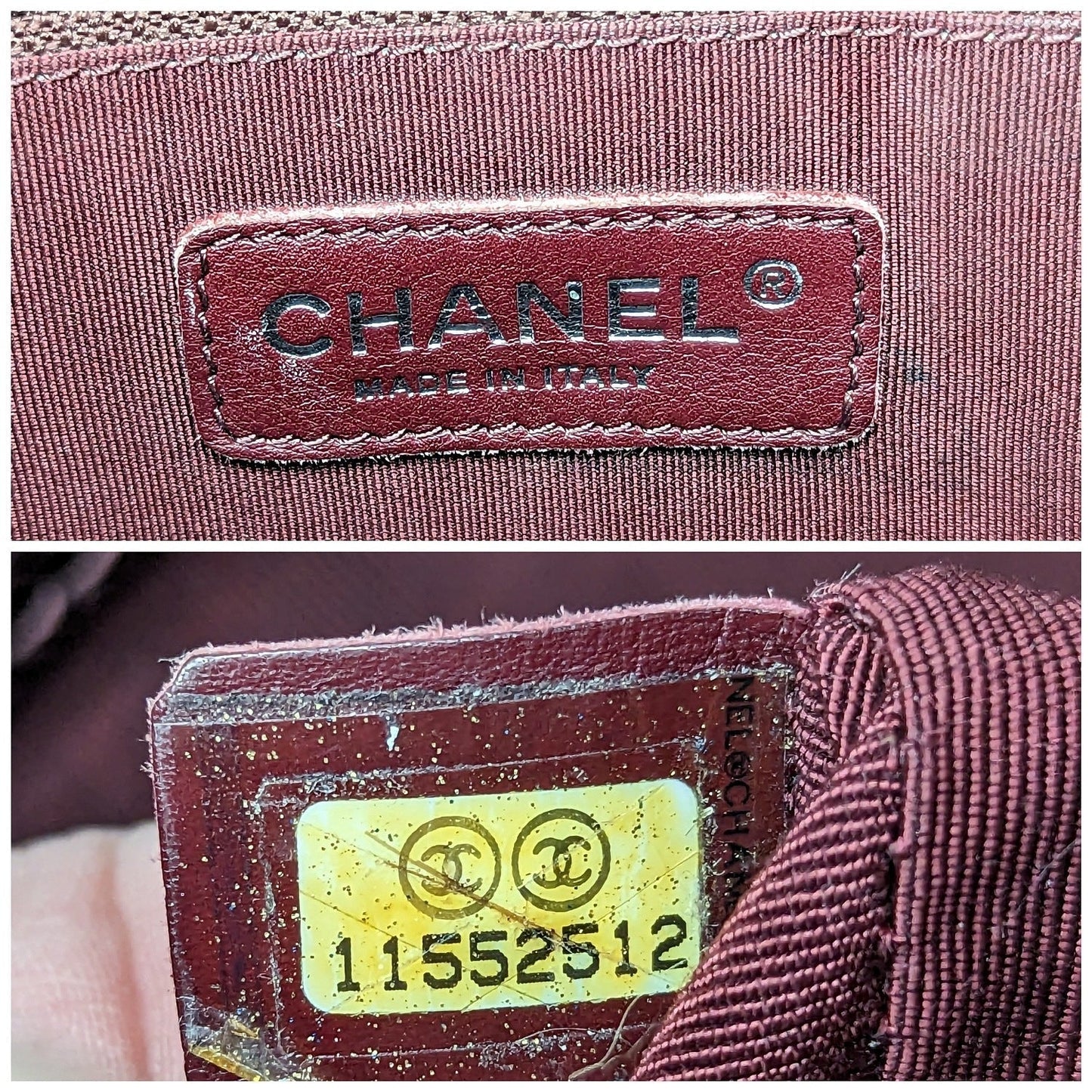 Chanel bag Burgundy Quilted Caviar Grand Shopping Tote GST